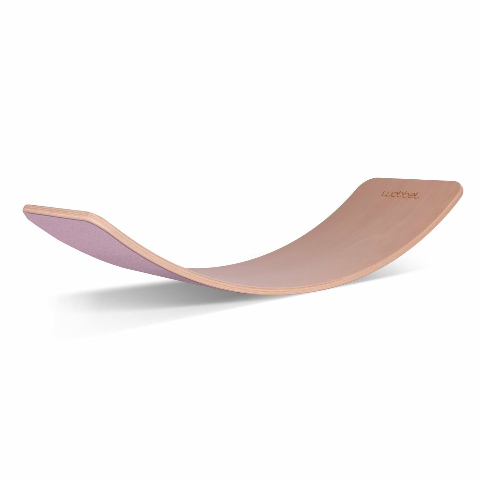 Wobbel XL Clair laqué avec Feutre Rose sauvage