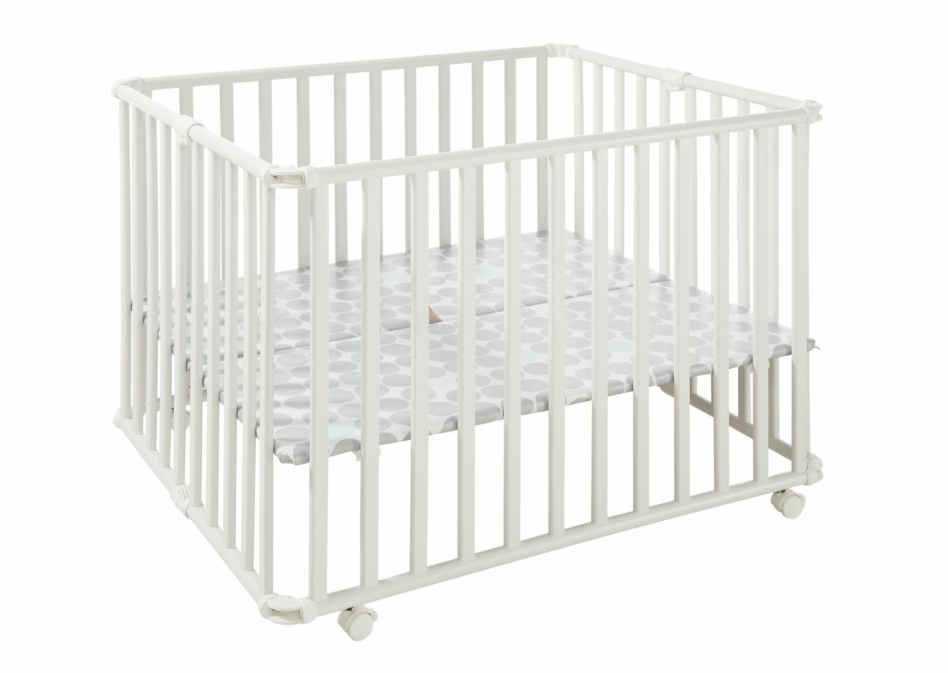 Geuther Ameli, parc pour enfant, Blanc, cercles, 85 x 101 cm
