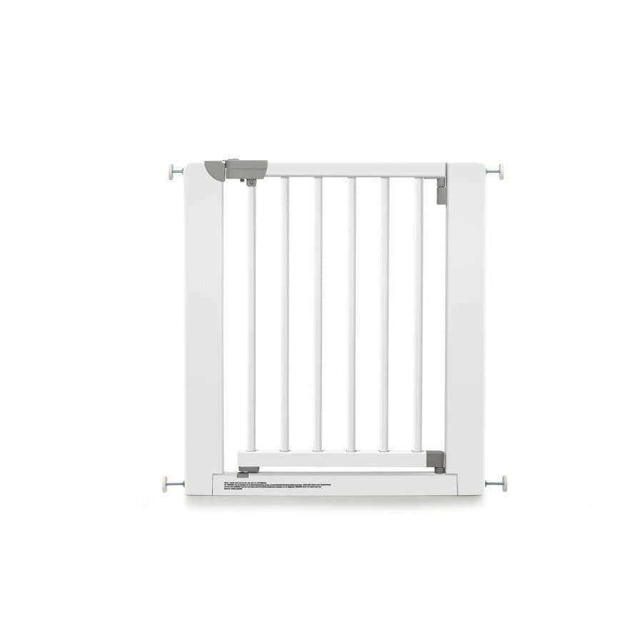 Geuther 2712 BL Barrière de protection de porte en bois, 73,5 à 81 cm