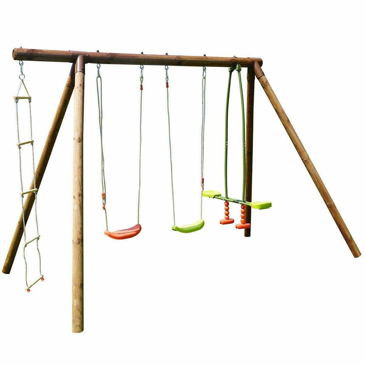 Soulet - Grand portique en bois pour enfant 4 agrès - Gabin