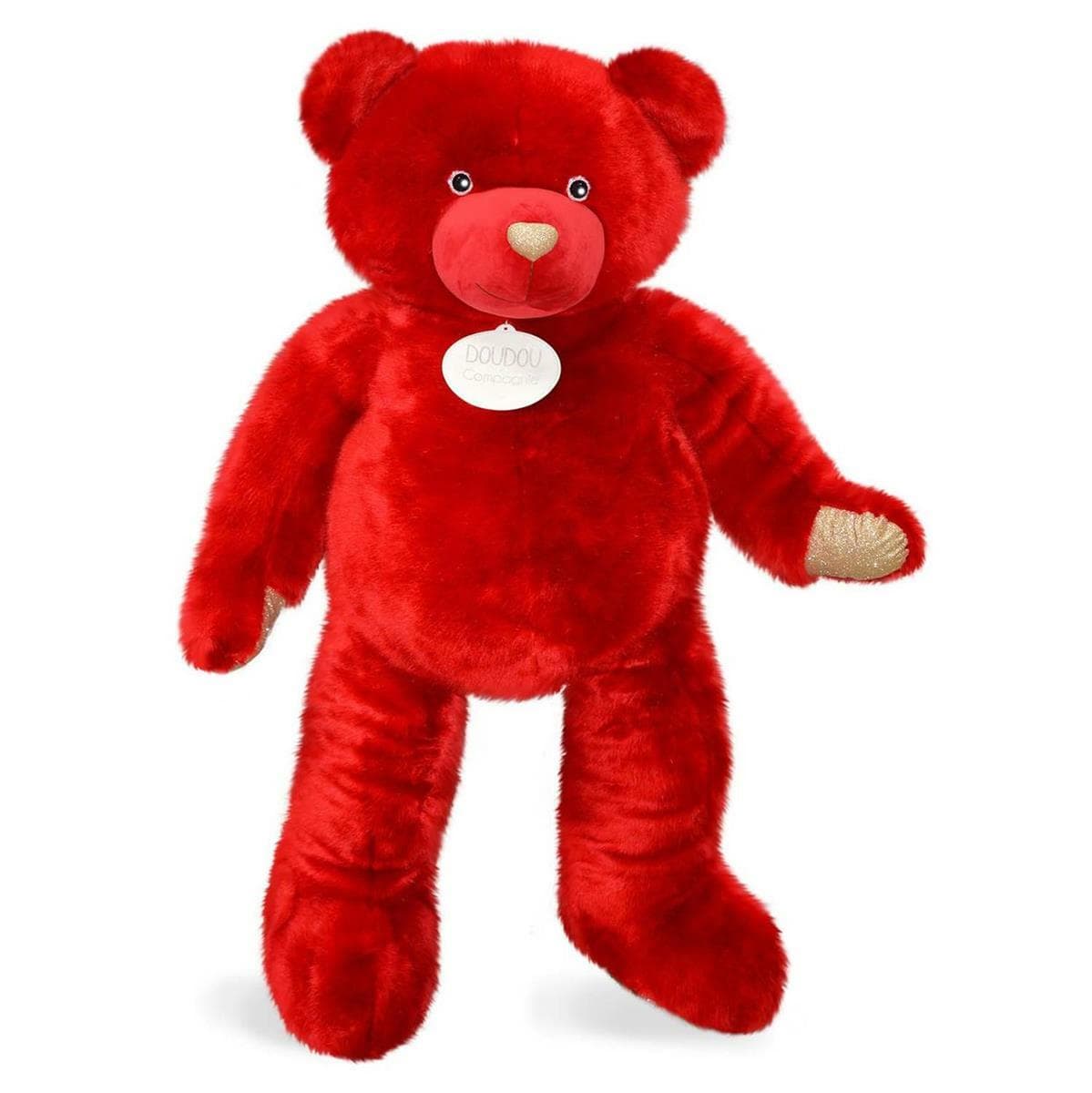 Doudou et Compagnie - Ours géant collection Rouge baiser 200cm