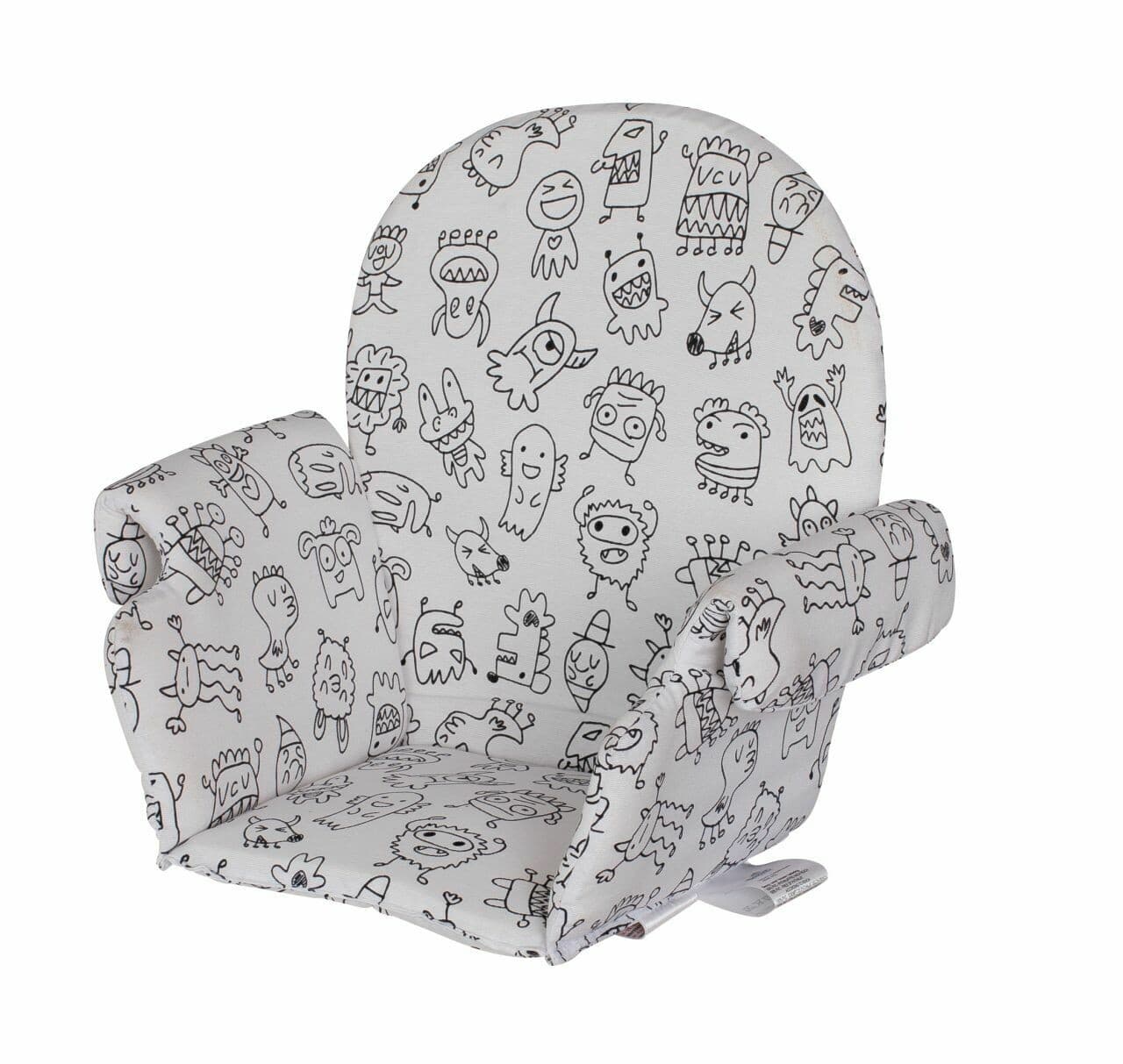 Geuther 4732-015, Coussin d'assise avec accoudoir pour chaise Traveller, Nico et Mucki monstre