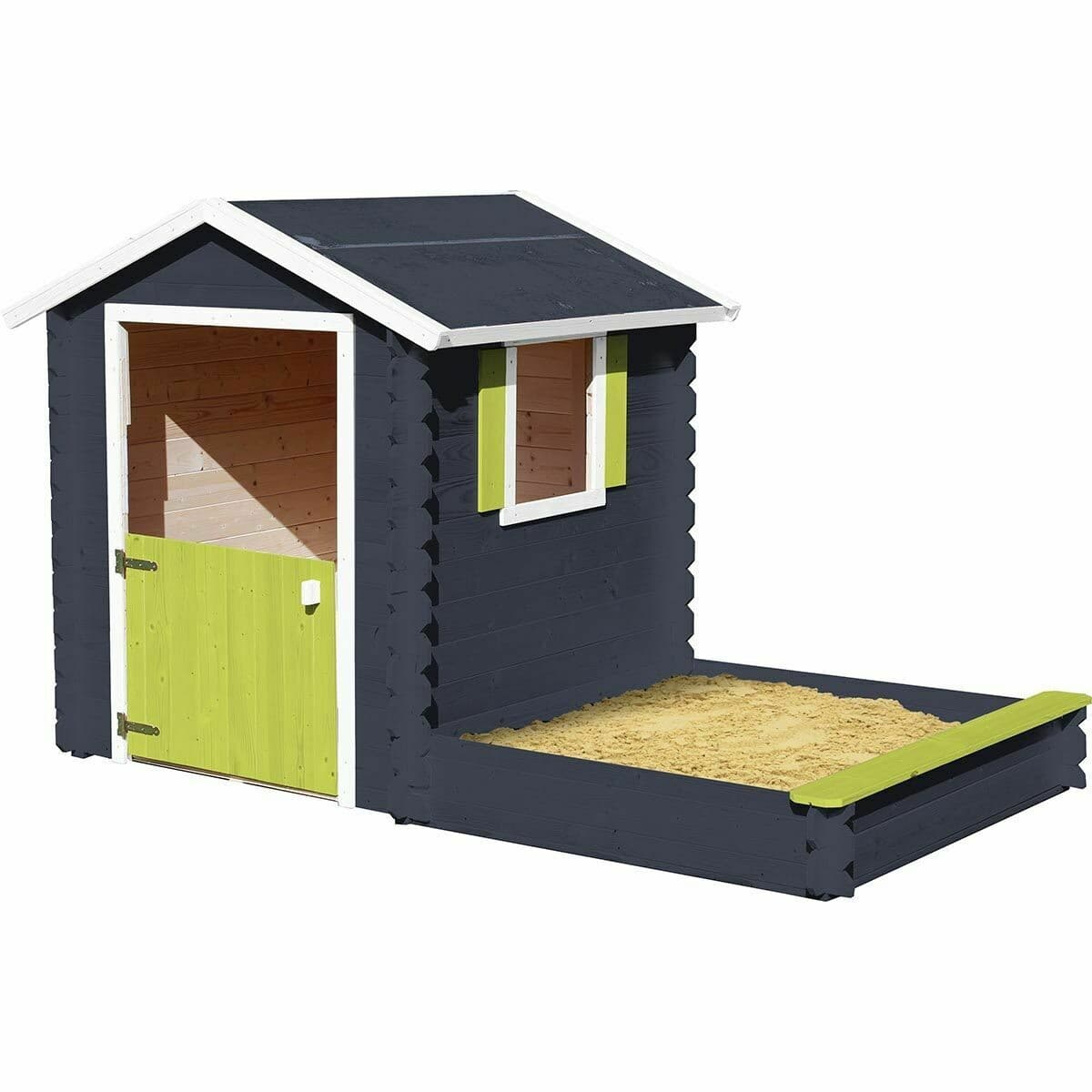 Cabane en bois pour enfant avec bac à sable - Amande
