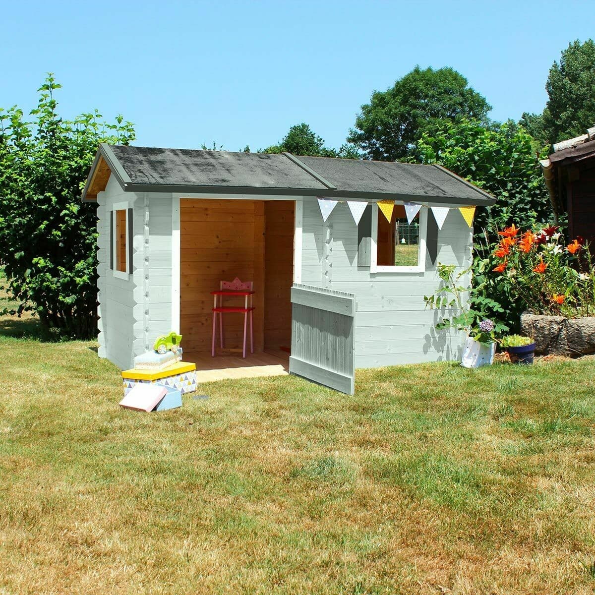 Grande cabane en bois pour enfant - Coline