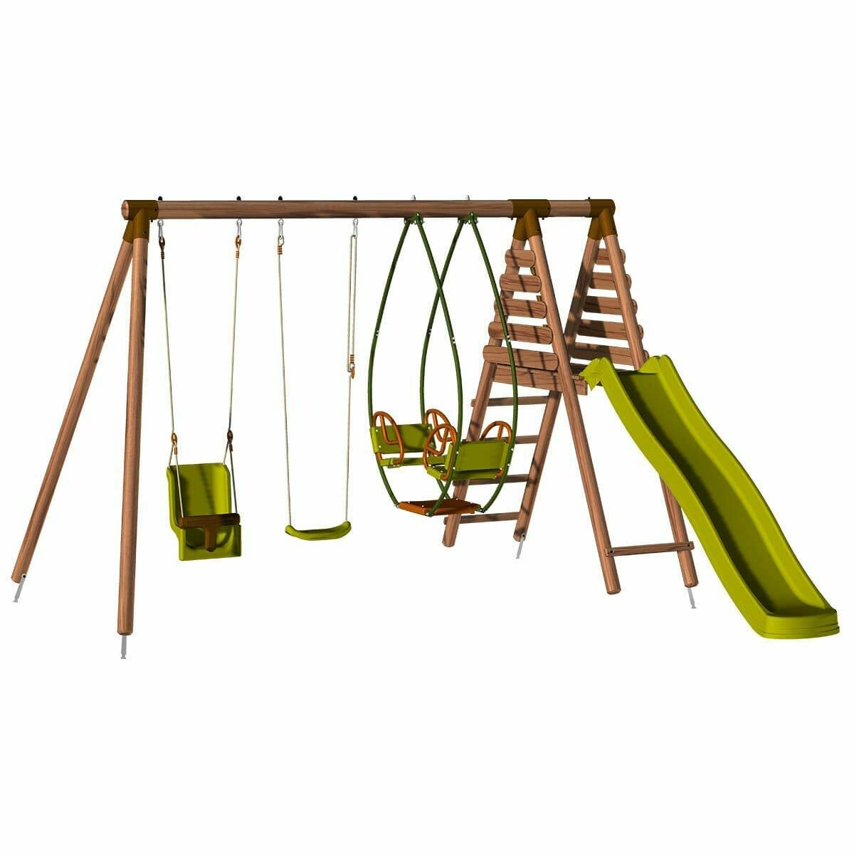 Station pour enfant avec portique et toboggan - Colza