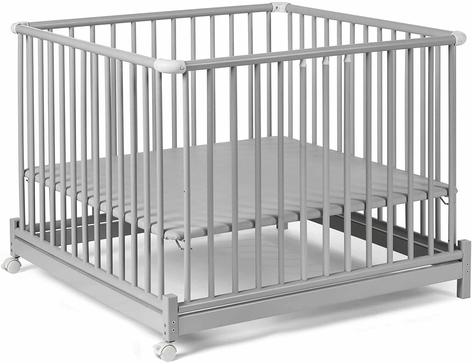 Geuther Euro-Parc Plus Parc pliable gris, gris clair 97 x 97cm, retrait magasin 1h