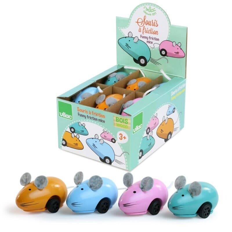 Lot de 4 souris à retro friction Vilac, retrait magasin 1h