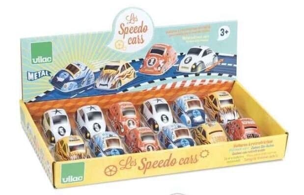 lot de 4 voitures à retro friction Vilac, retrait magasin 1h