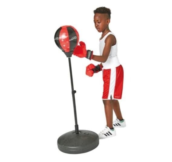 Punching ball + gants, réglable de 94 à 130 cm