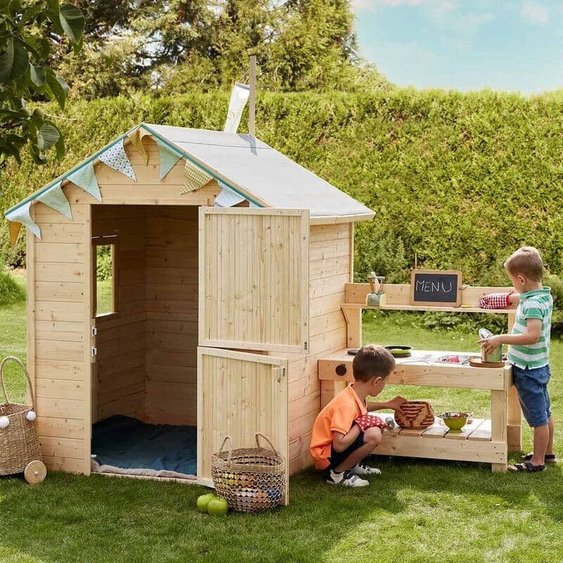 Cabane en bois avec mini-cuisine pour enfants – Jasmine