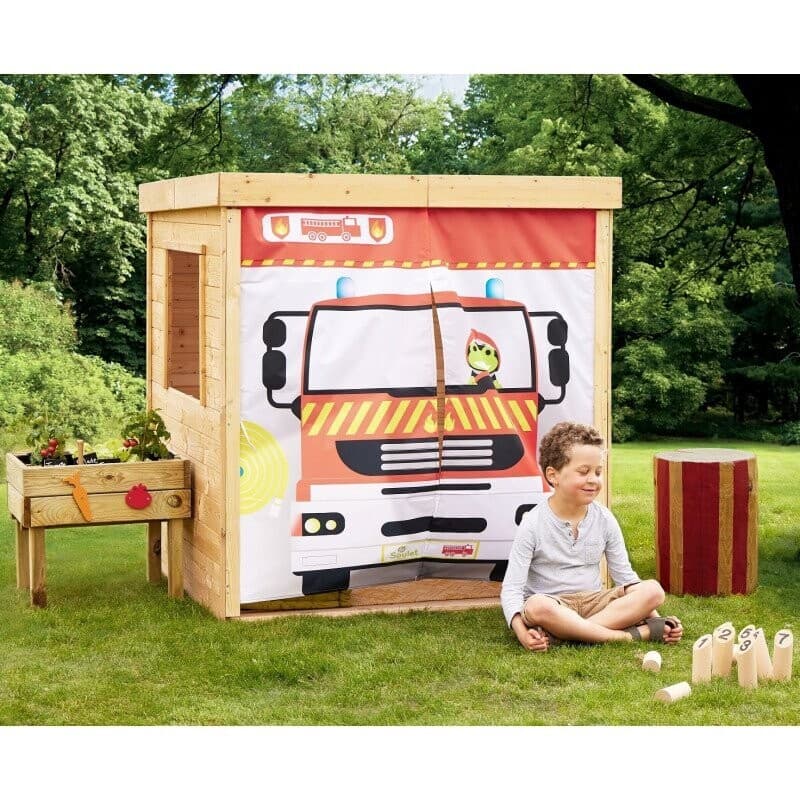 Soulet Maisonnette en bois et tissu - firefighter