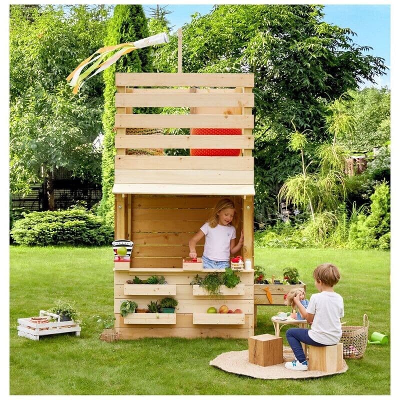 Cabane en bois épicerie pour enfants - Shopping