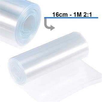 Gaine Thermorétractable transparente pour batterie - 160mm x 1 Mètre