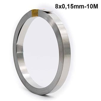 Rouleau Nickel  8x0,15 mm -10 Mètre