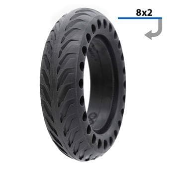 Pneu plein perforée 8x2-5/B30 (Non valable pour Xiaomi)