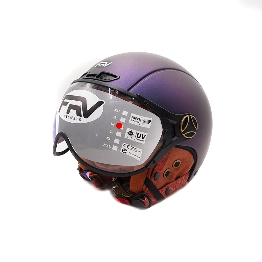 Casque JET FRV bleu mat caméléon (taille XS à XXL) (M)