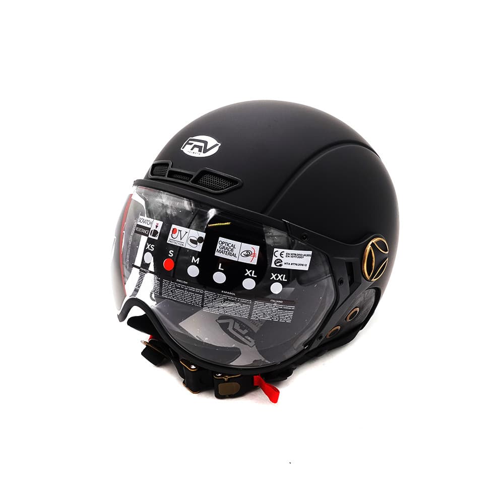 Casque JET FRV noir mat (taille XS à XXL) (XXL)
