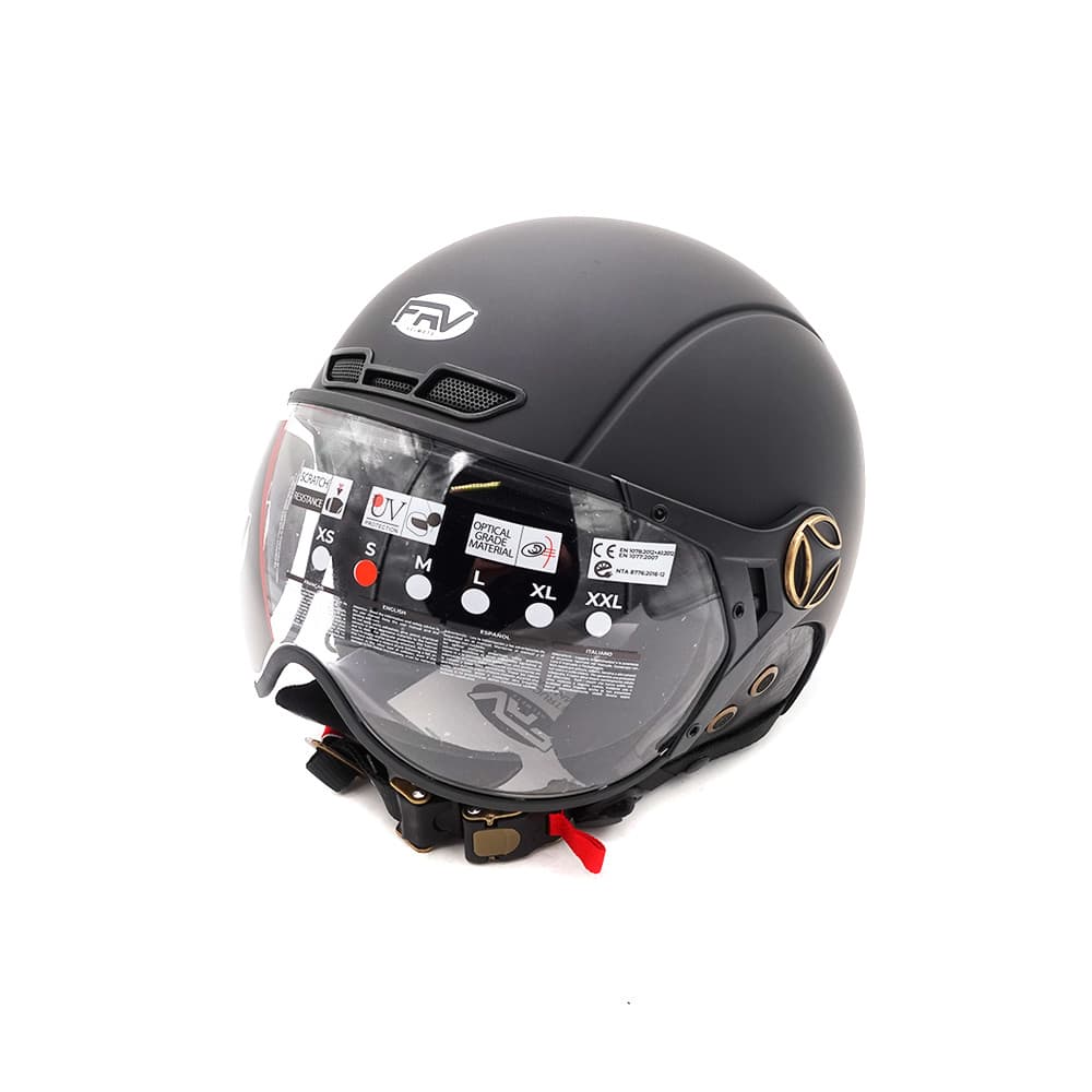 Casque JET FRV noir mat (taille XS à XXL) (L)