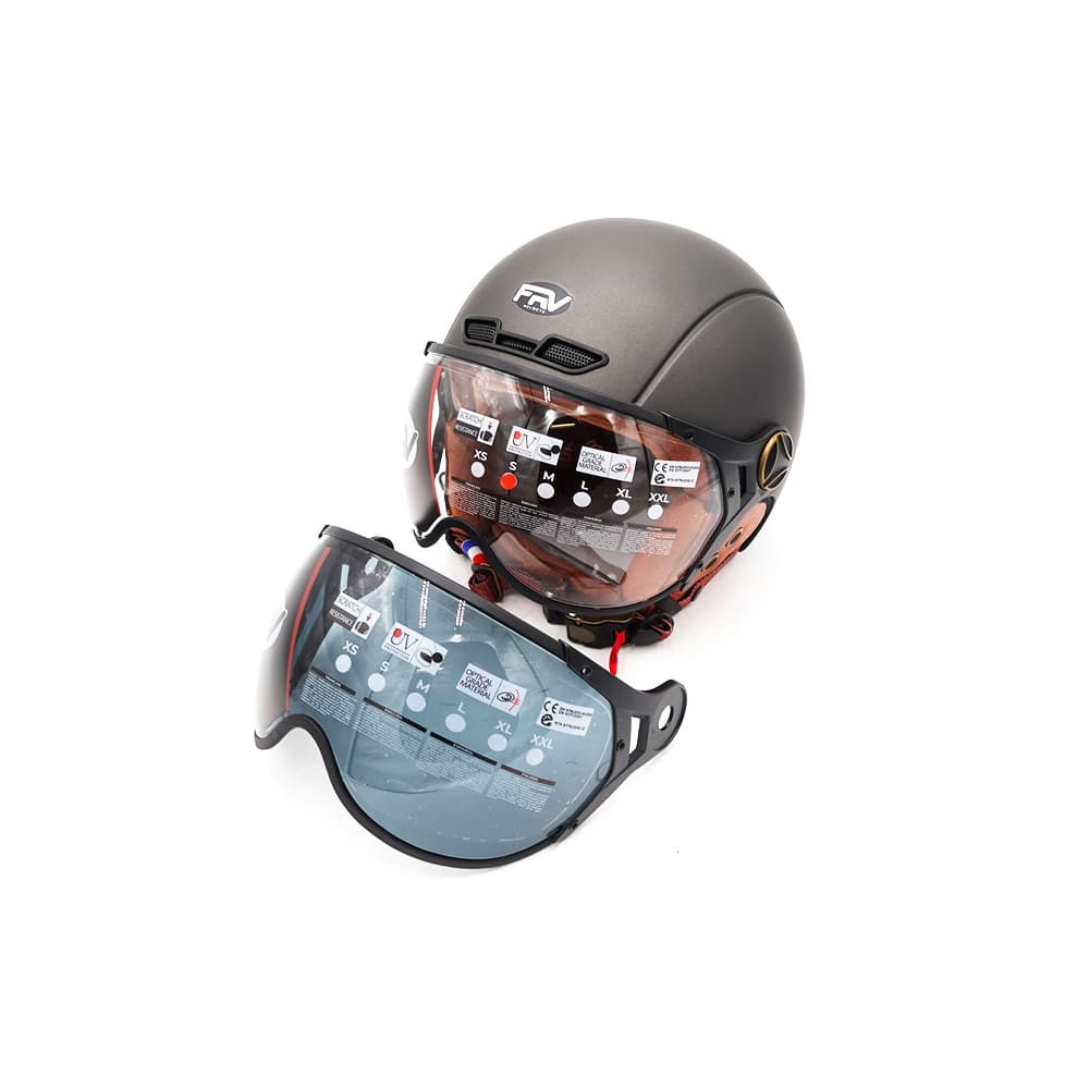 Casque JET FRV Gris graphite Mat (taille XS à XXL) (M)