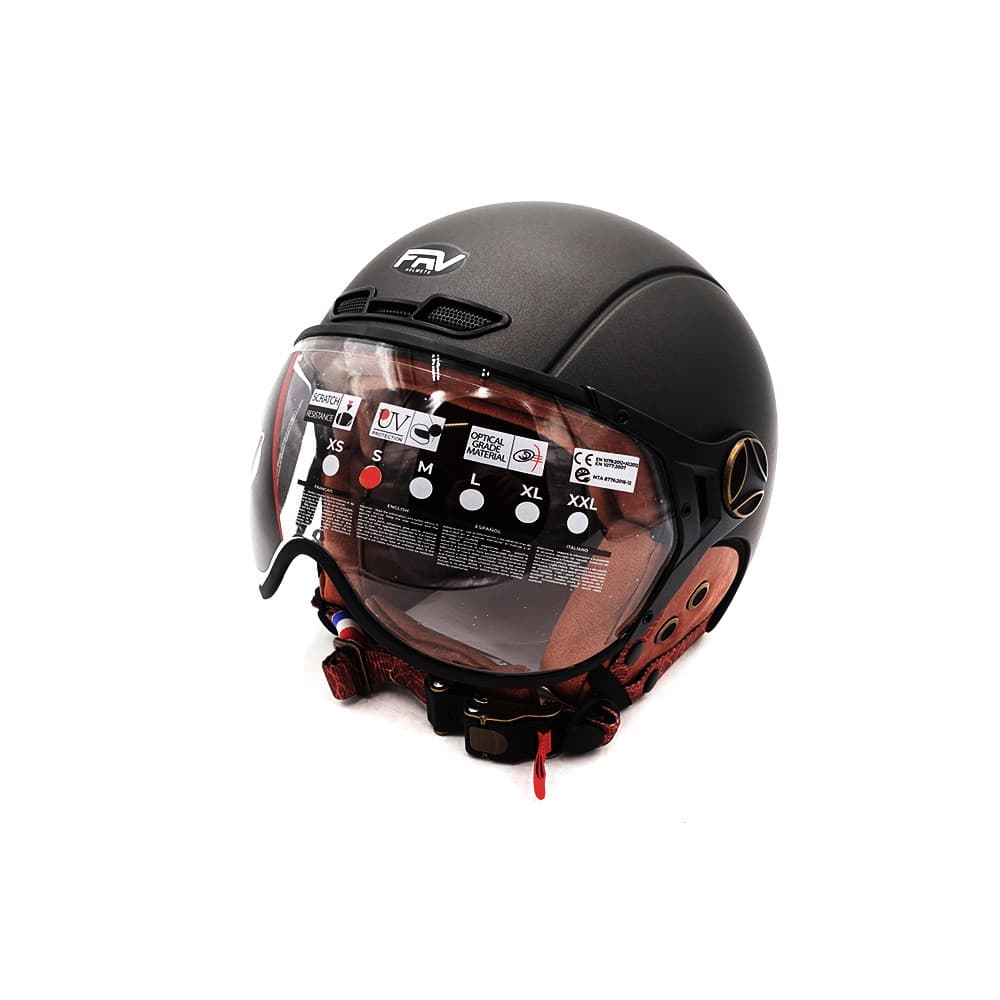 Casque JET FRV Gris graphite Mat (taille XS à XXL) (XS)