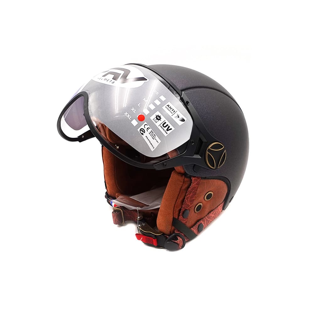 Casque JET FRV vert mat caméléon (taille XS à XXL) (L)