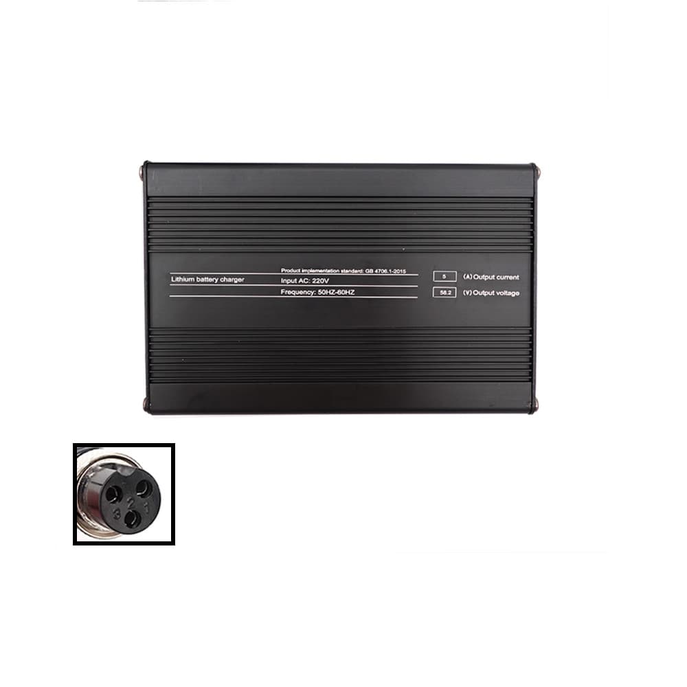 Chargeur rapide 52V-58V 5A prise GX16