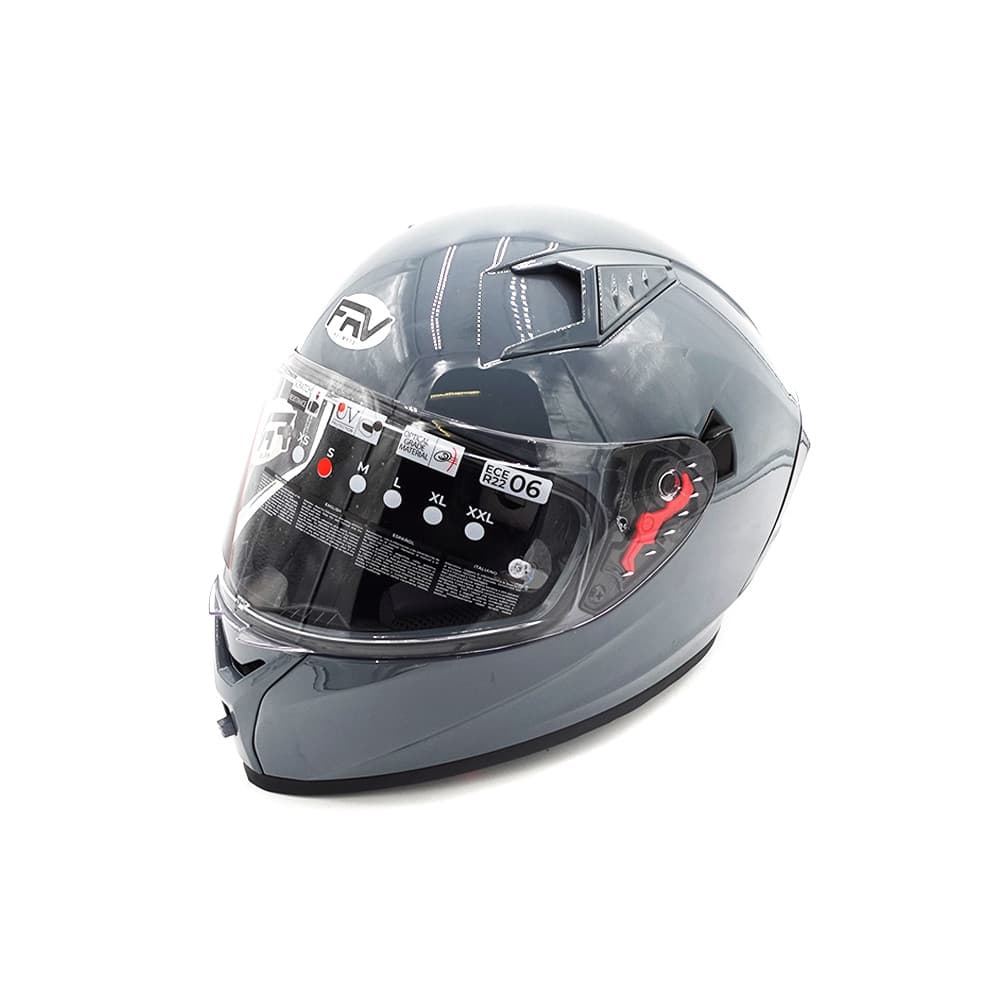 Casque intégral FRV gris (taille S à XL) (S)