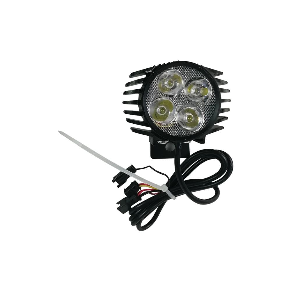 Lampe LED et klaxon avant noir