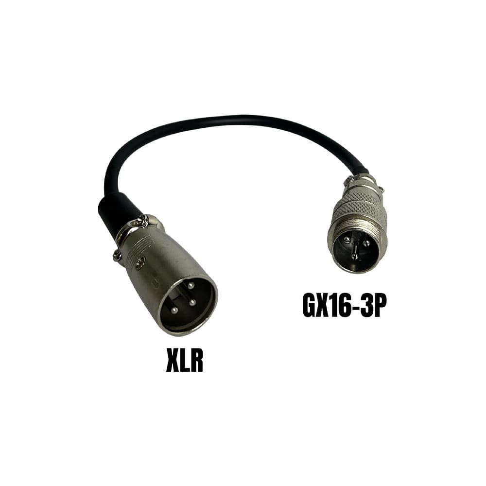 Adaptateur GX16-3P male vers XLR male