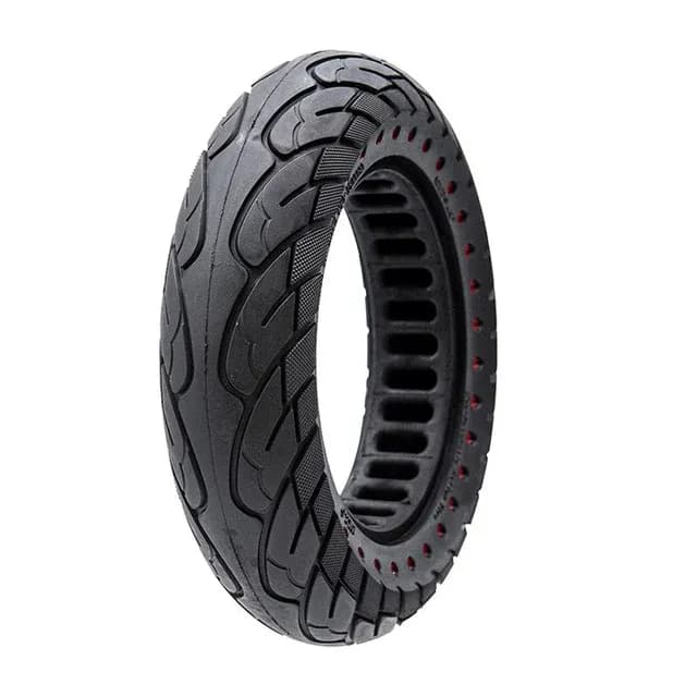 Pneu plein Ruvera 10x2.5-6.1 / B34 - points rouges