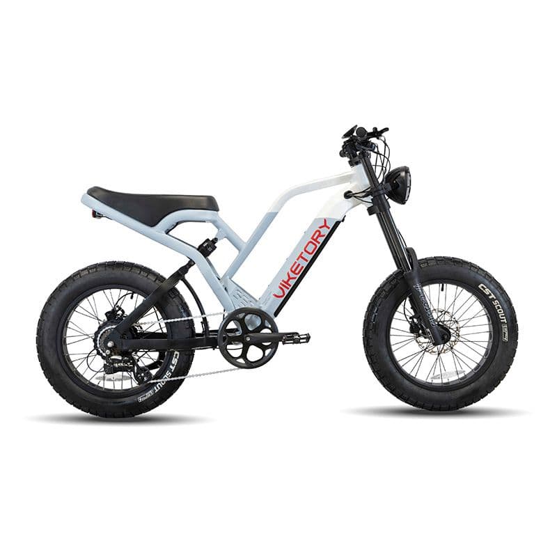 Vélo électrique Fatbike Navy - Bleu marine / Blanc