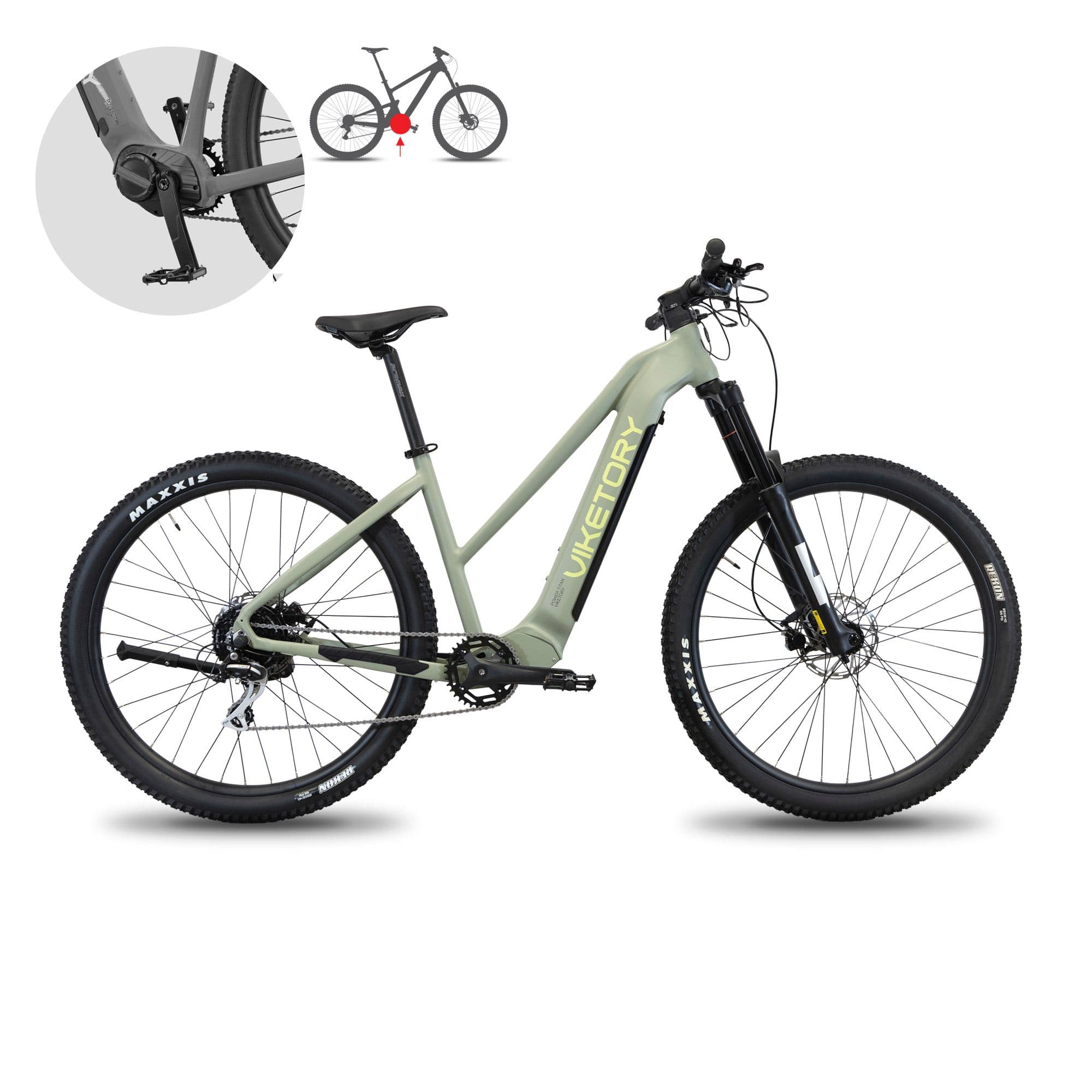 ZEPHIR+Plus ebike VTT Vert militaire