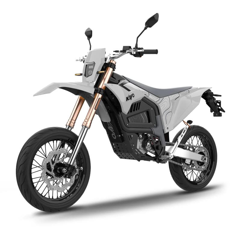Moto supermotard électrique Kayo EC2I homologuée route Gris