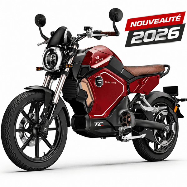 Moto électrique 125 Super Soco TC Max Rouge 2026