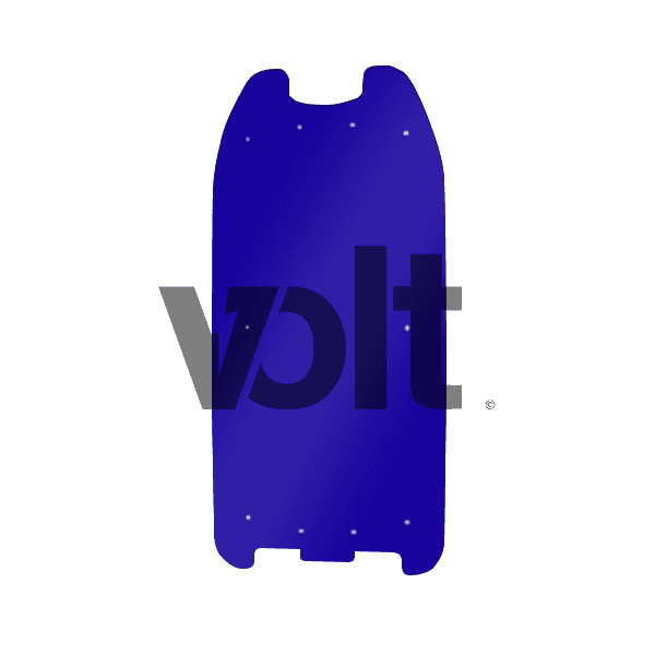 CARBONREVO DOUBLURE DE DECK 3MM BLUE - DUALTRON 1/RAPTOR