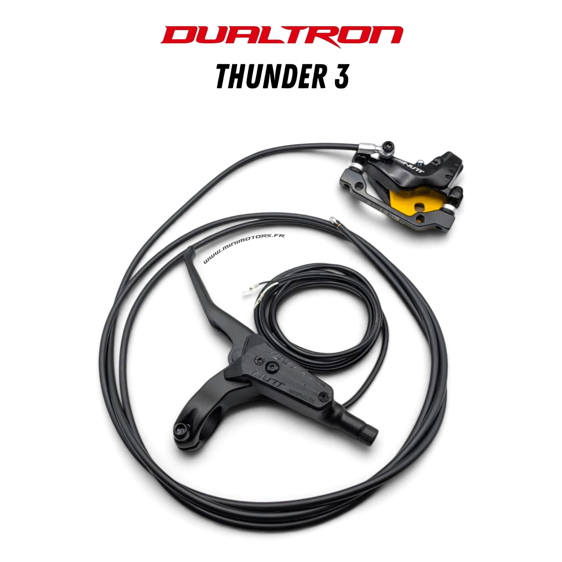 Dualtron Thunder 3 | SET FREIN HYDRAULIQUE COMPLET ARRIERE (LEVIER GAUCHE+ ETRIER)