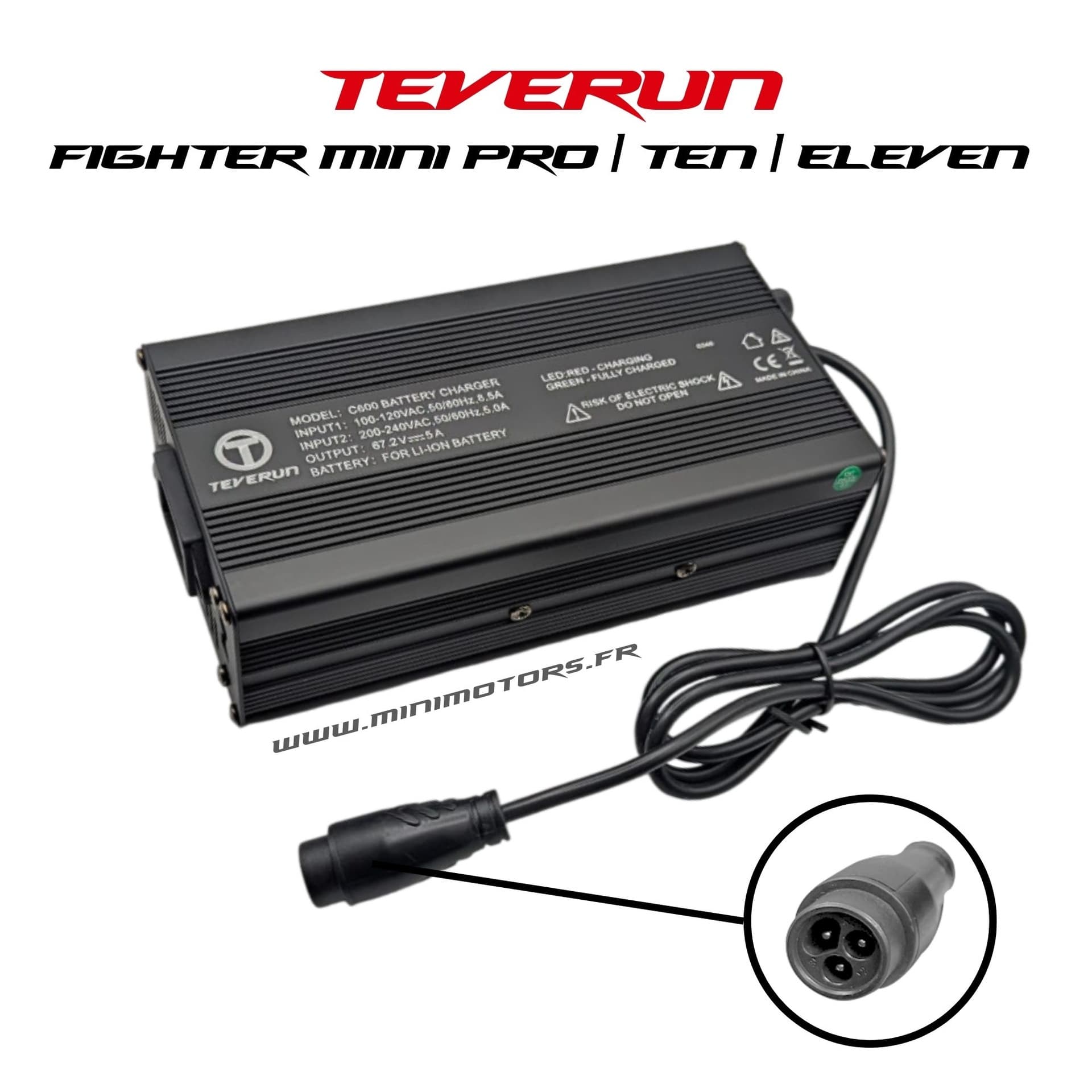 Teverun Fighter 10 & 11 & Mini Pro | CHARGEUR RAPIDE 67.2V 5A