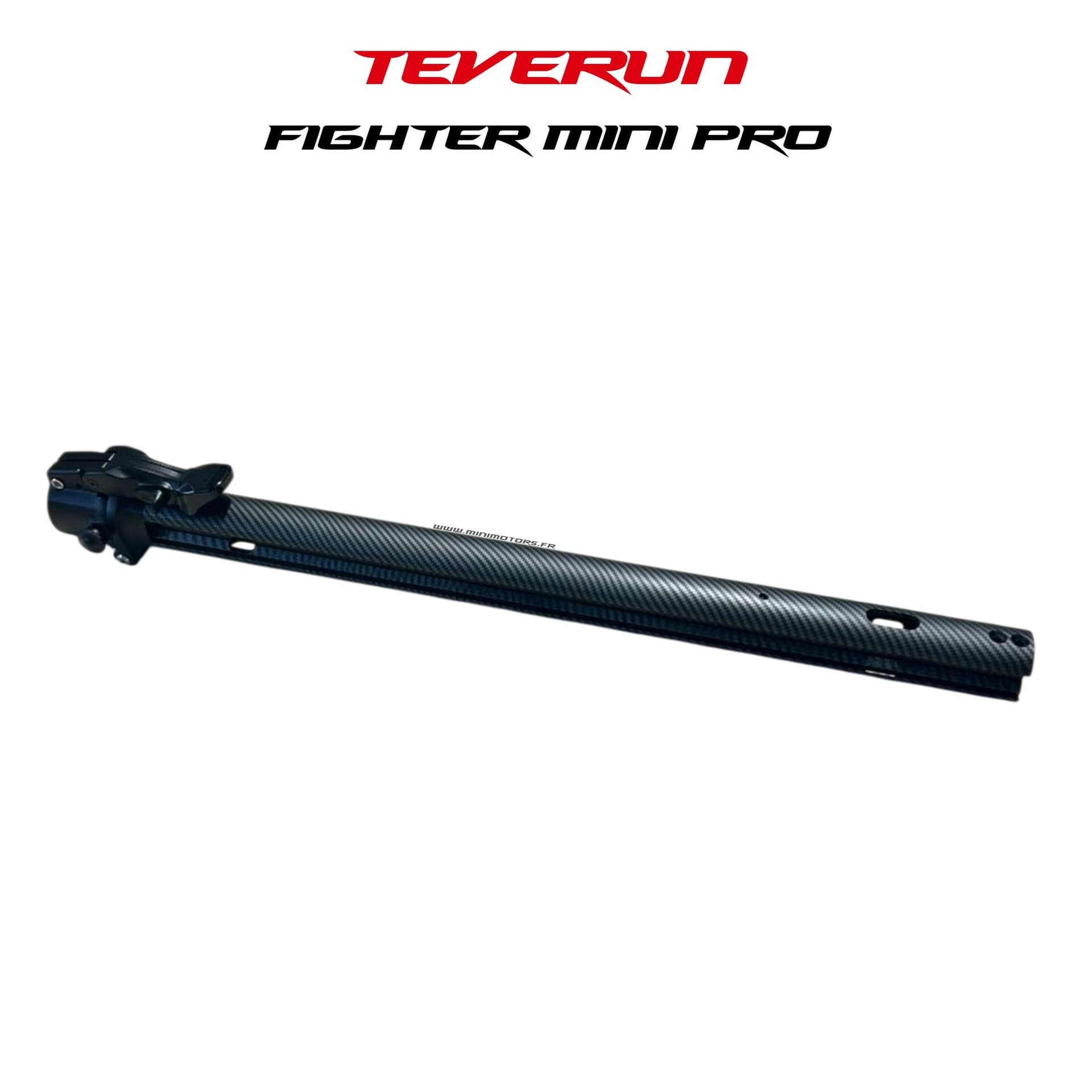 Teverun Fighter Mini Pro 2025 | COLONNE DE DIRECTION AVEC PLIAGE EFFET CARBONE