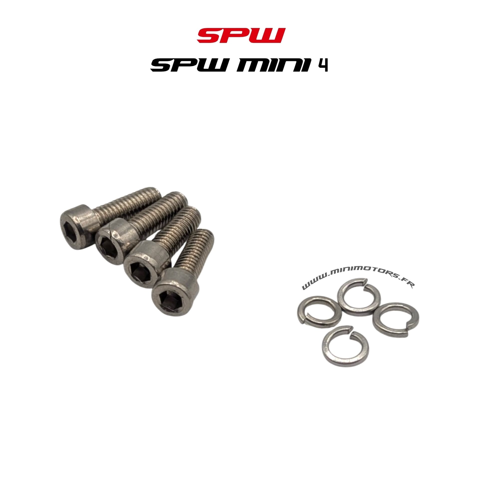 Spw Mini 4 Pro | VIS DU GARDE BOUE ARRIERE (X4)
