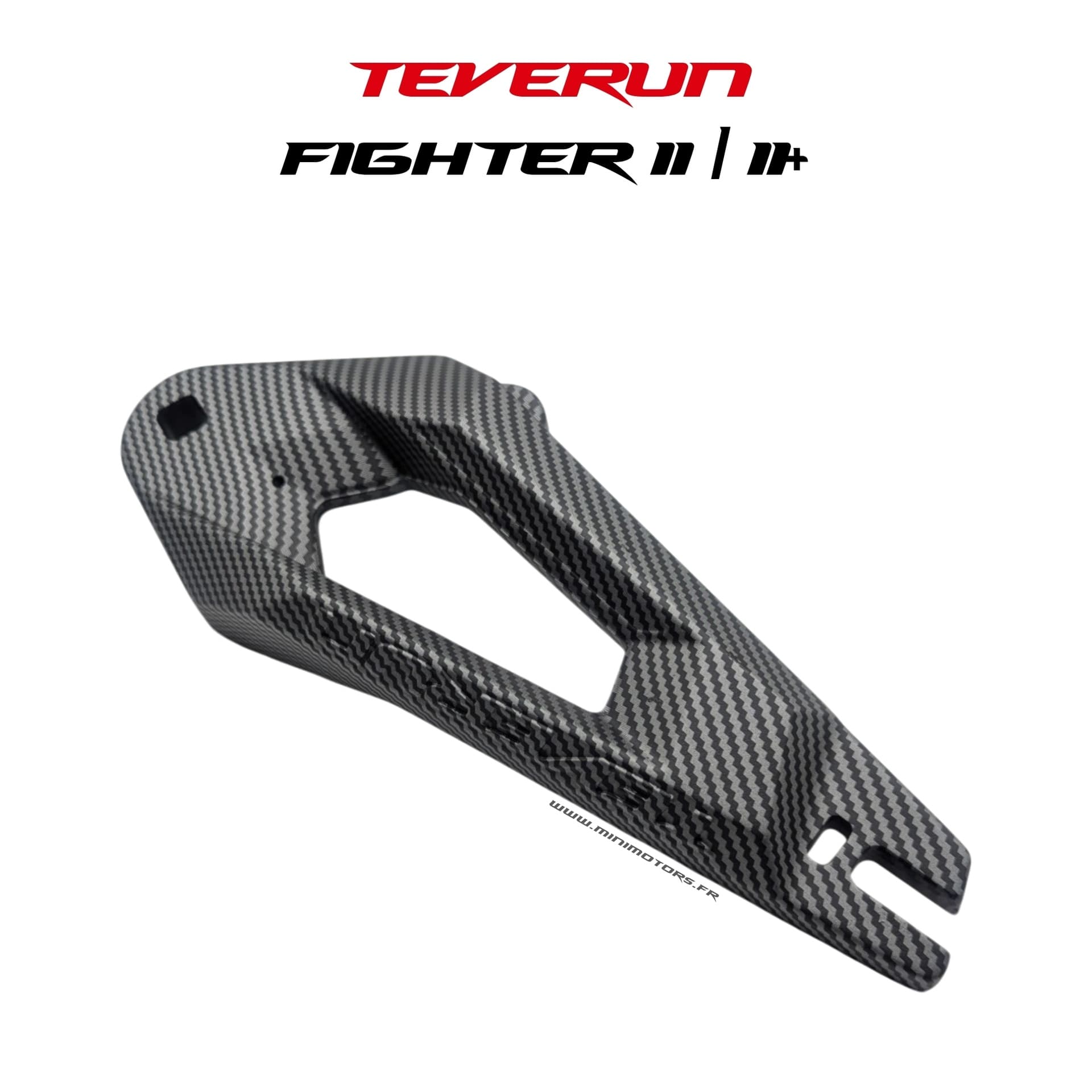 Teverun Fighter 11 & 11+ 2026 | BRAS DE FOURCHE AV DROIT & AR GAUCHE EFFET CARBONE