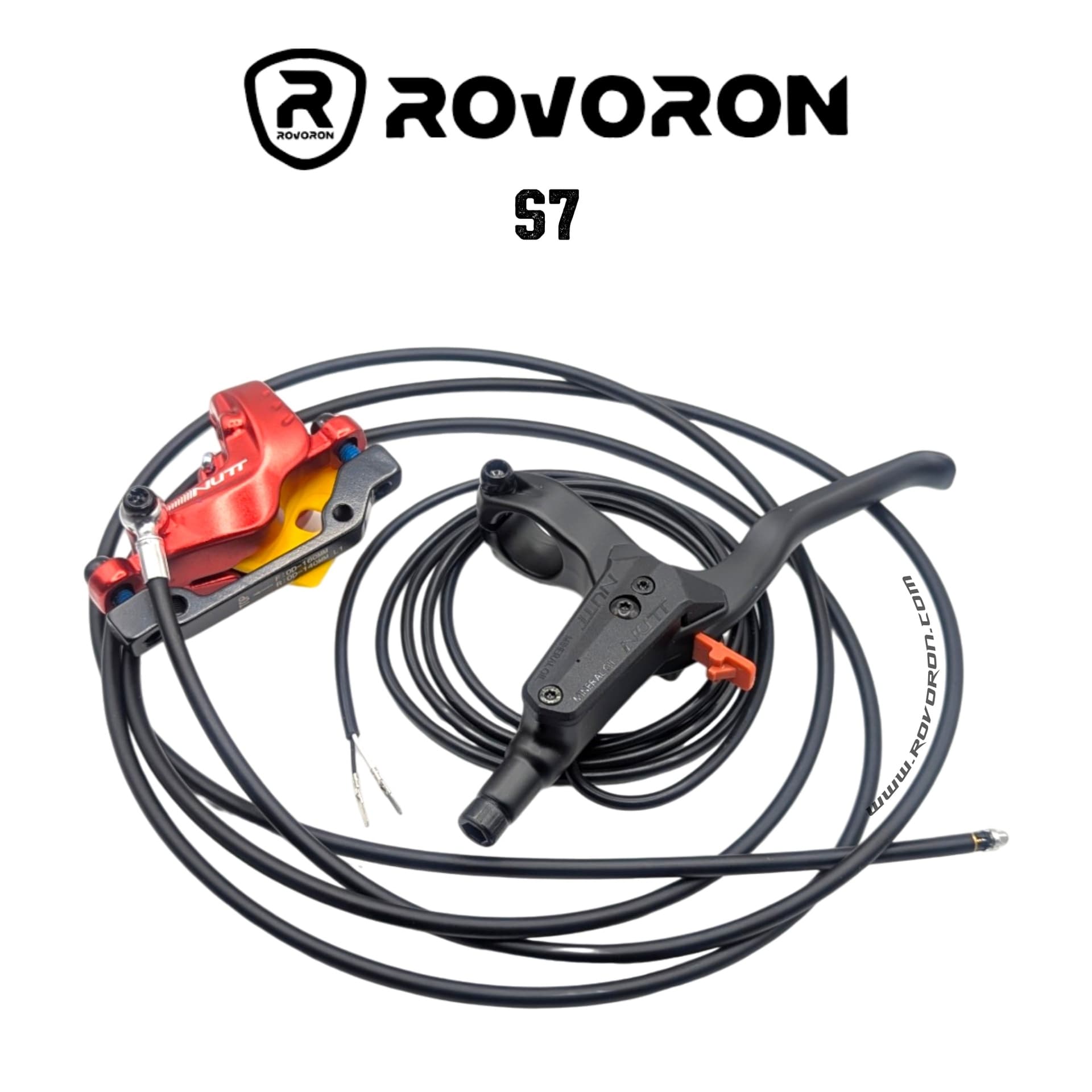 Rovoron S7 | KIT DE FREIN ARRIERE COMPLET (LEVIER GAUCHE + ETRIER DE FREIN AR)