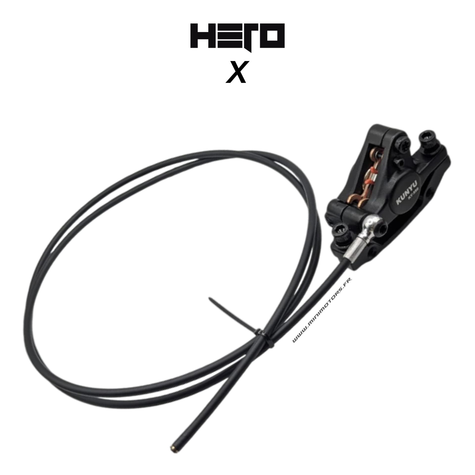 Hero X | ETRIER FREIN + DURITE AVANT