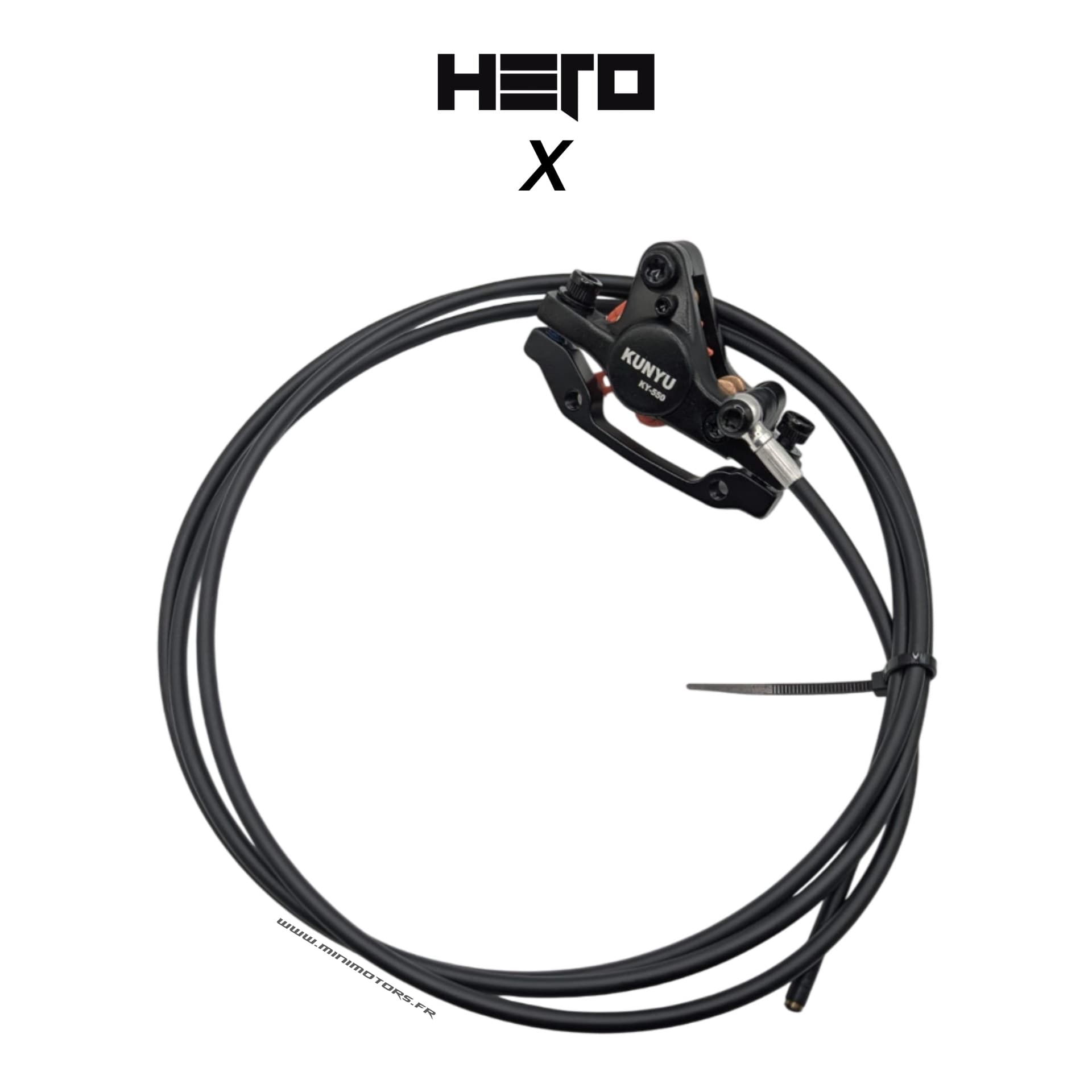 Hero X | ETRIER FREIN + DURITE ARRIERE