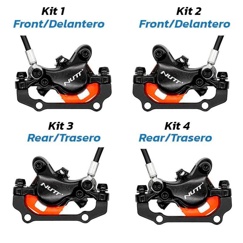Kit de frein hydraulique noir A5-D Avant L arrière R NUTT