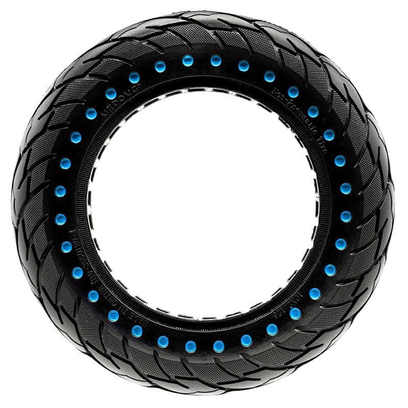 Pneu plein ultraléger 10x2,125-6,1/B34 - points bleus Nedong