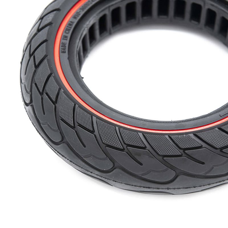 Pneu plein Ruvera 10x2,5-6,1 / B34 - ligne rouge Nedong