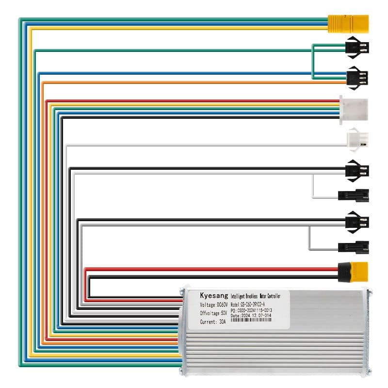 Contrôleur 60V 30A 1500W-A LCD QS-S4 Kyesang