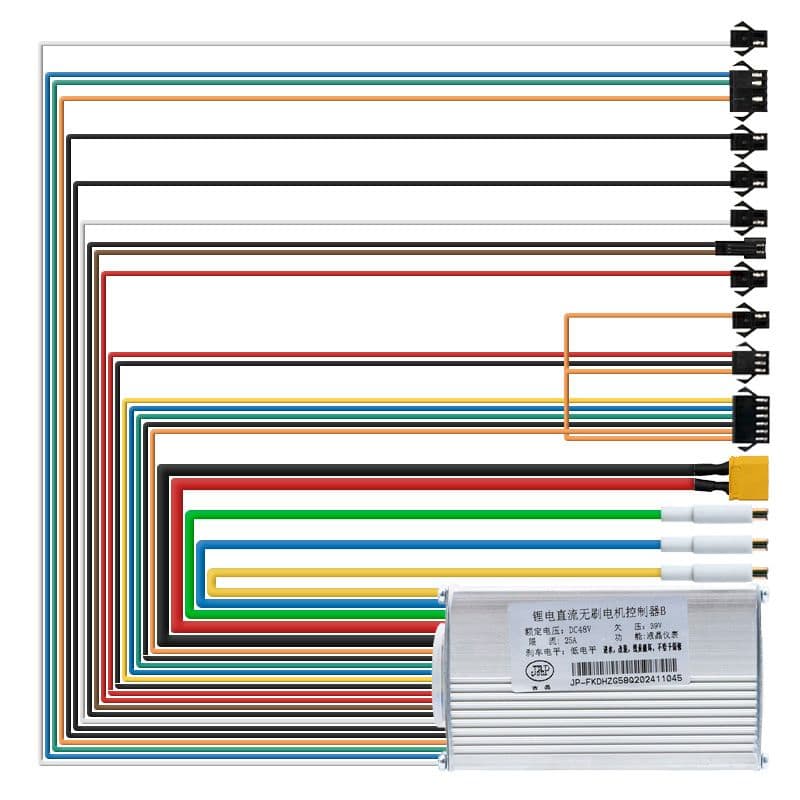 Contrôleur 48V 25A 1200W-B LCD JP J&P