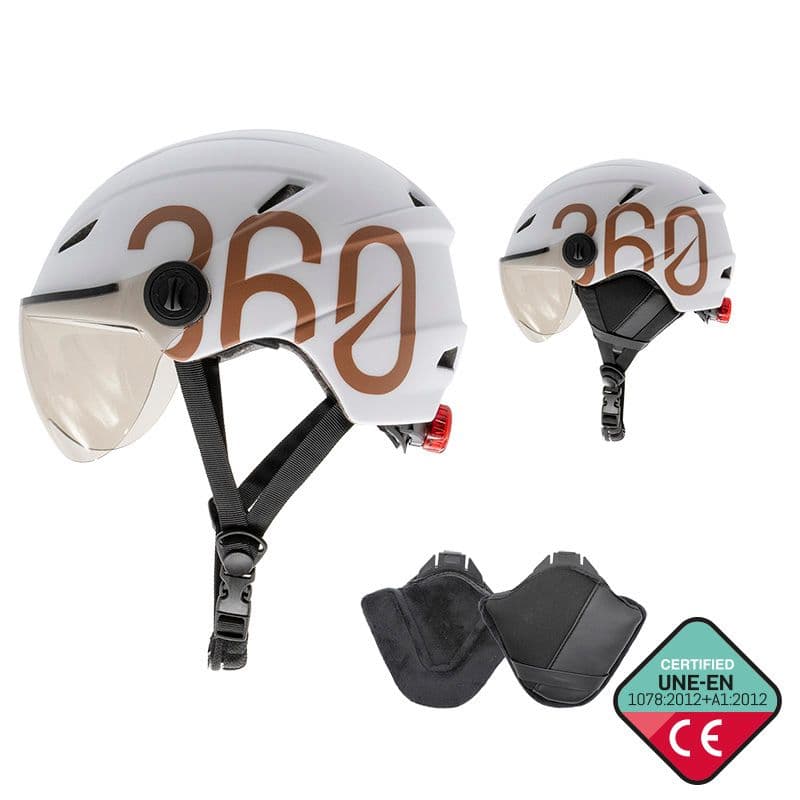 GLOOB Urbain - Bianco/Marron – Oreillettes Amovibles