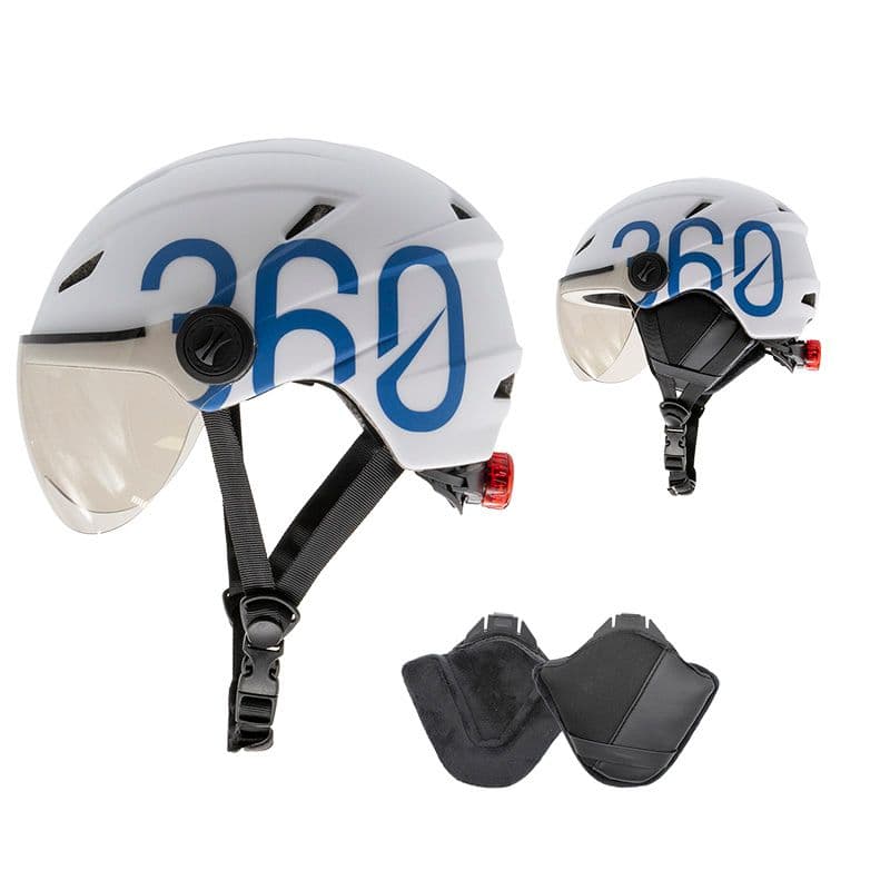 GLOOB Urbain - Bianco/Blu – Oreillettes Amovibles